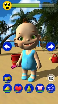 My Baby Babsy at the Beach 3D android App screenshot 1