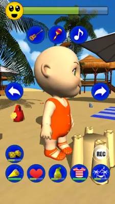 My Baby Babsy at the Beach 3D android App screenshot 3