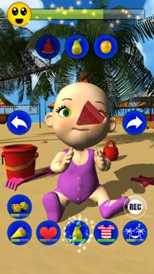 My Baby Babsy at the Beach 3D android App screenshot 4