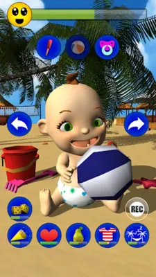 My Baby Babsy at the Beach 3D android App screenshot 5